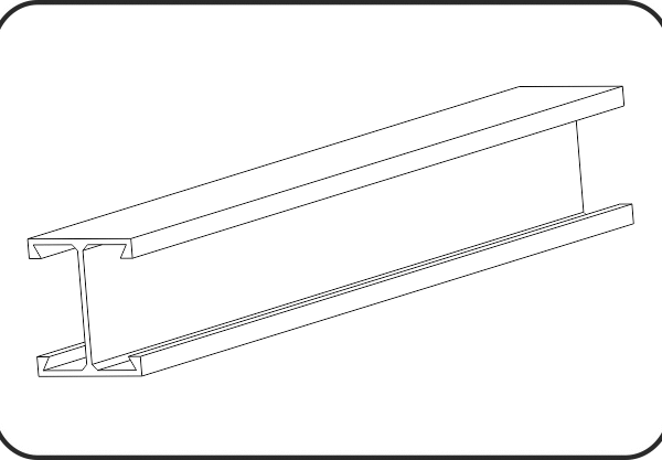 AGRU Concrete Anchor / Profile – Mã 593 PE Black